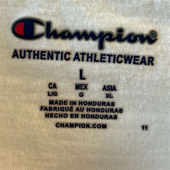 Champion Men's Graphic Print T-Shirt White Size L Short Sleeve - Picture 4 of 8